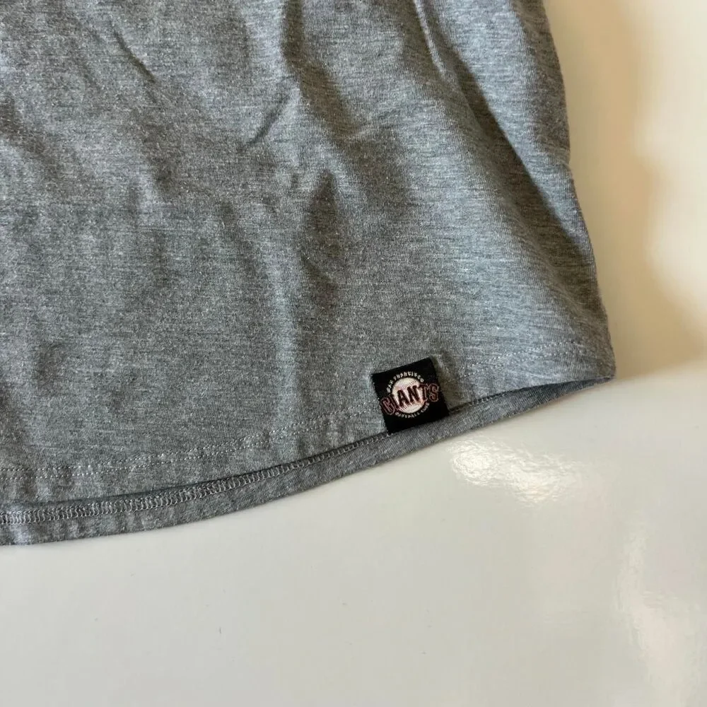 Nike Women's Grey and Black T-shirt